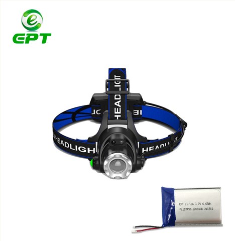 3.7V 103450 1800mAh 頭燈聚合物鋰電池 3.7V 103450 1800mAh 頭燈聚合物鋰電池